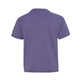 3930BR Fruit of the Loom HD Cotton Youth Short Sleeve T-Shirt Retro Heather Purple