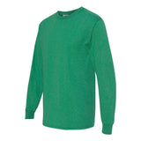 4930R Fruit of the Loom HD Cotton Long Sleeve T-Shirt Retro Heather Green