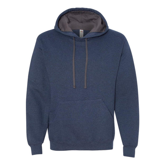 SF76R Fruit of the Loom Sofspun® Hooded Sweatshirt Indigo Heather