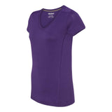 47V00L Gildan Performance® Tech Women's V-Neck T-Shirt Marbled Purple