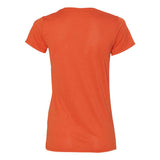 47V00L Gildan Performance® Tech Women's V-Neck T-Shirt Marbled Orange