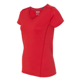 47V00L Gildan Performance® Tech Women's V-Neck T-Shirt Red