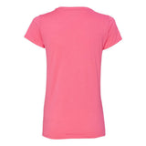 47V00L Gildan Performance® Tech Women's V-Neck T-Shirt Safety Pink