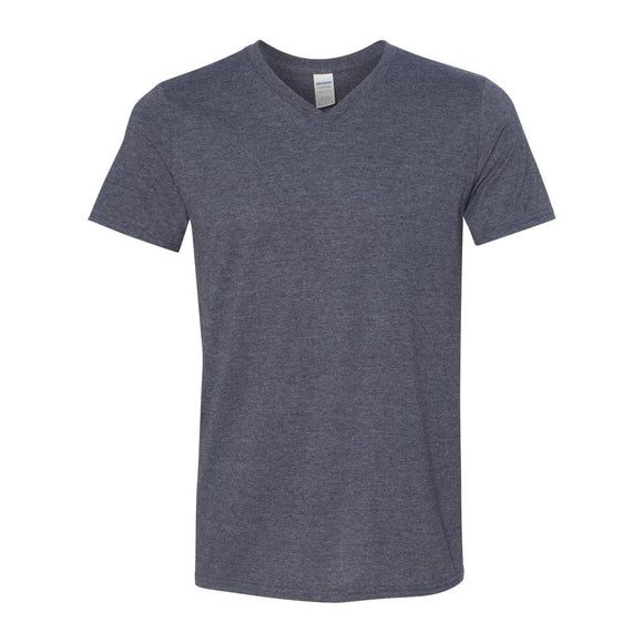 64V00 Gildan Softstyle® V-Neck T-Shirt Heather Navy