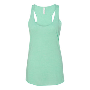 8430 BELLA + CANVAS Women's Triblend Racerback Tank Mint Triblend