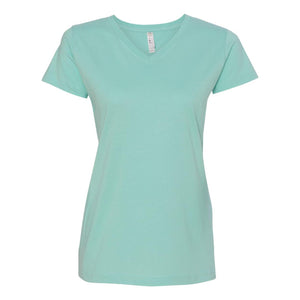 3507 LAT Women's Fine Jersey V-Neck Tee Chill