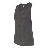 8803 BELLA + CANVAS Women's Flowy Scoop Muscle Tank Dark Grey Heather