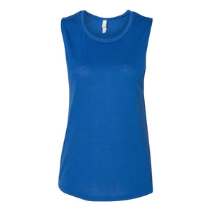 8803 BELLA + CANVAS Women's Flowy Scoop Muscle Tank True Royal