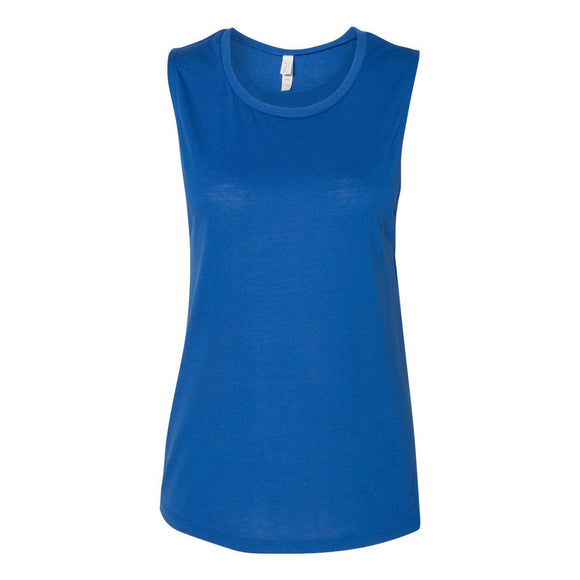 8803 BELLA + CANVAS Women's Flowy Scoop Muscle Tank True Royal