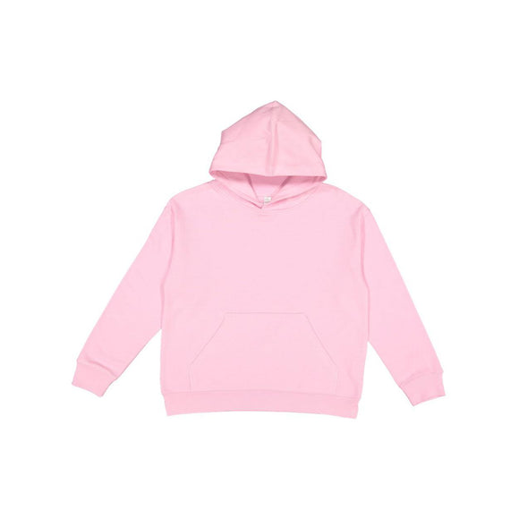 2296 LAT Youth Pullover Fleece Hoodie Pink