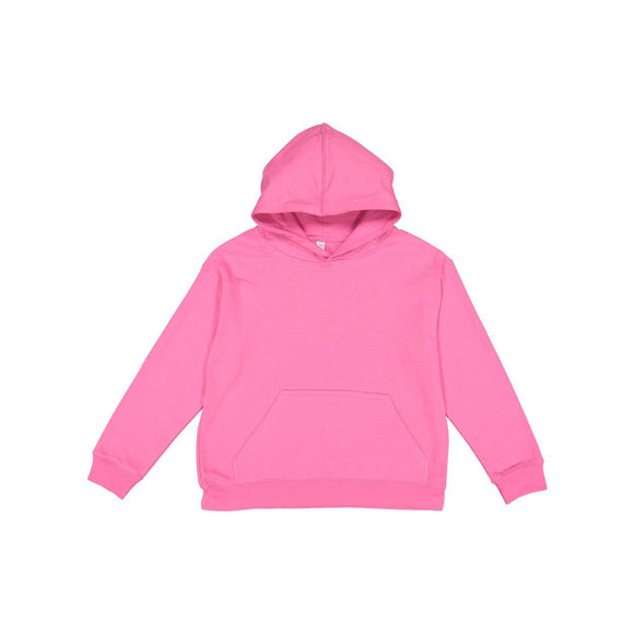 2296 LAT Youth Pullover Fleece Hoodie Raspberry