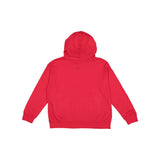 2296 LAT Youth Pullover Fleece Hoodie Red