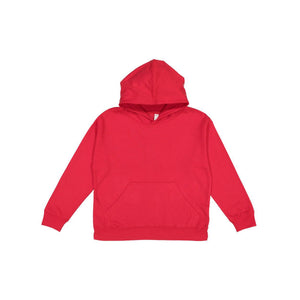 2296 LAT Youth Pullover Fleece Hoodie Red