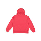 2296 LAT Youth Pullover Fleece Hoodie Vintage Red