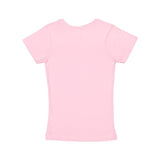 2607 LAT Girls' V-Neck Fine Jersey T-Shirt Pink