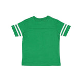 3037 Rabbit Skins Toddler Football Fine Jersey Tee Vintage Green/ White