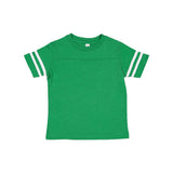 3037 Rabbit Skins Toddler Football Fine Jersey Tee Vintage Green/ White