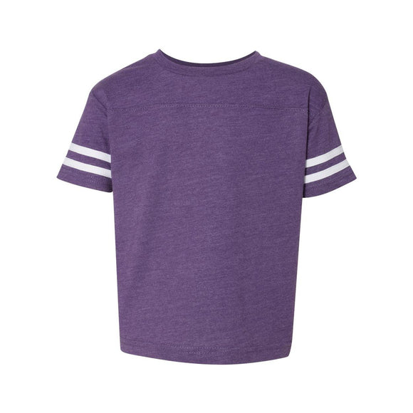 3037 Rabbit Skins Toddler Football Fine Jersey Tee Vintage Purple/ White