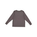 6201 LAT Youth Fine Jersey Long Sleeve Tee Charcoal