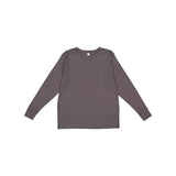 6201 LAT Youth Fine Jersey Long Sleeve Tee Charcoal