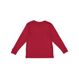 6201 LAT Youth Fine Jersey Long Sleeve Tee Garnet