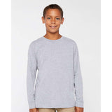 6201 LAT Youth Fine Jersey Long Sleeve Tee Heather