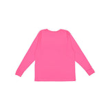 6201 LAT Youth Fine Jersey Long Sleeve Tee Hot Pink