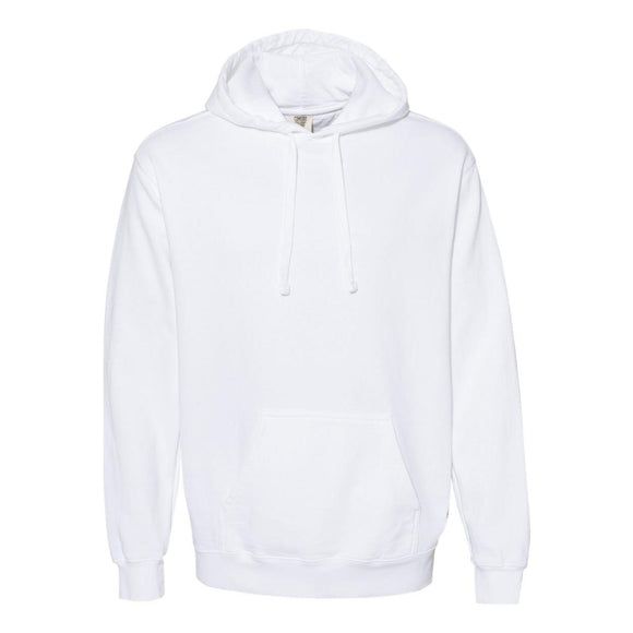 1567 Comfort Colors Garment-Dyed Hooded Sweatshirt White