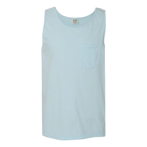 9330 Comfort Colors Garment-Dyed Heavyweight Pocket Tank Top Chambray