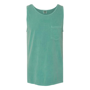 9330 Comfort Colors Garment-Dyed Heavyweight Pocket Tank Top Seafoam