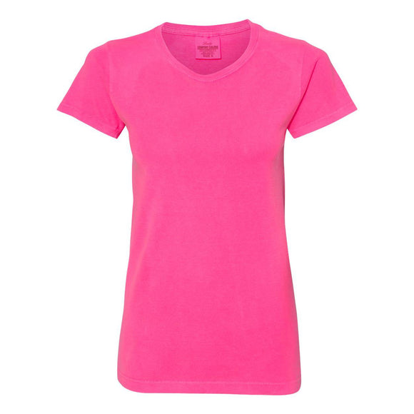 3333 Comfort Colors Garment-Dyed Women’s Midweight T-Shirt Neon Pink