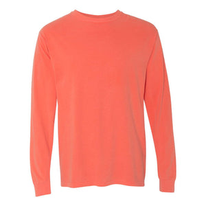 6014 Comfort Colors Garment-Dyed Heavyweight Long Sleeve T-Shirt Bright Salmon