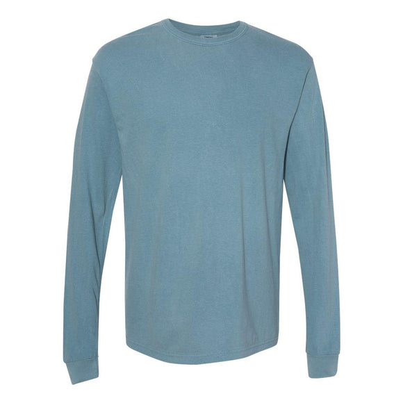 6014 Comfort Colors Garment-Dyed Heavyweight Long Sleeve T-Shirt Ice Blue