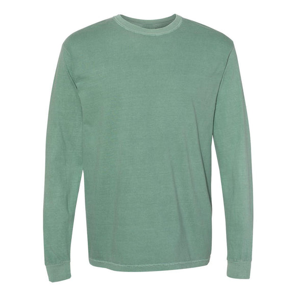 6014 Comfort Colors Garment-Dyed Heavyweight Long Sleeve T-Shirt Light Green