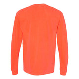 6014 Comfort Colors Garment-Dyed Heavyweight Long Sleeve T-Shirt Neon Red Orange