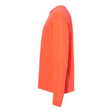 6014 Comfort Colors Garment-Dyed Heavyweight Long Sleeve T-Shirt Neon Red Orange