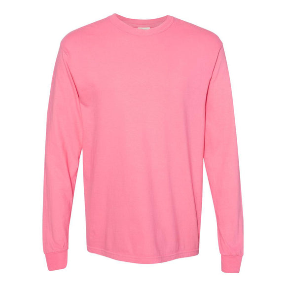 6014 Comfort Colors Garment-Dyed Heavyweight Long Sleeve T-Shirt Peony