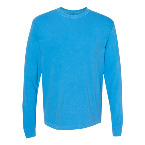 6014 Comfort Colors Garment-Dyed Heavyweight Long Sleeve T-Shirt Royal Caribe