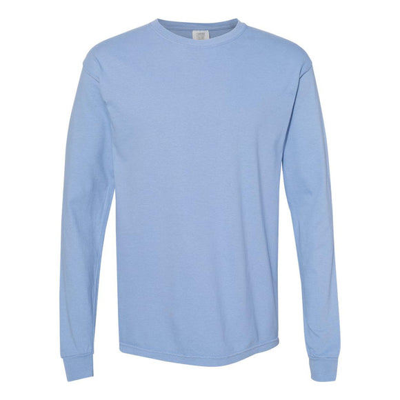 6014 Comfort Colors Garment-Dyed Heavyweight Long Sleeve T-Shirt Washed Denim