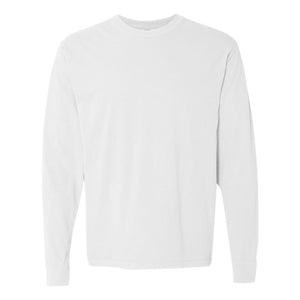 6014 Comfort Colors Garment-Dyed Heavyweight Long Sleeve T-Shirt White