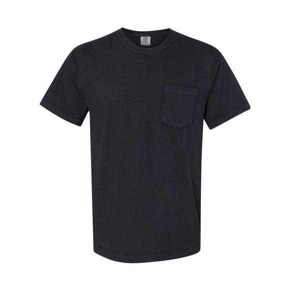 6030 Comfort Colors Garment-Dyed Heavyweight Pocket T-Shirt Black