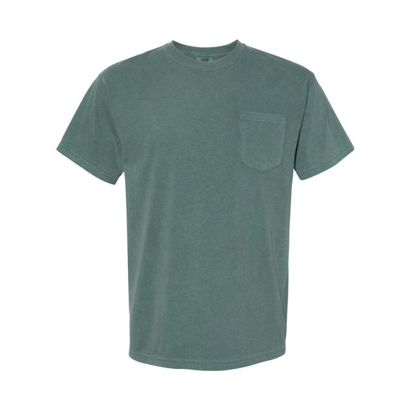 6030 Comfort Colors Garment-Dyed Heavyweight Pocket T-Shirt Blue Spruce