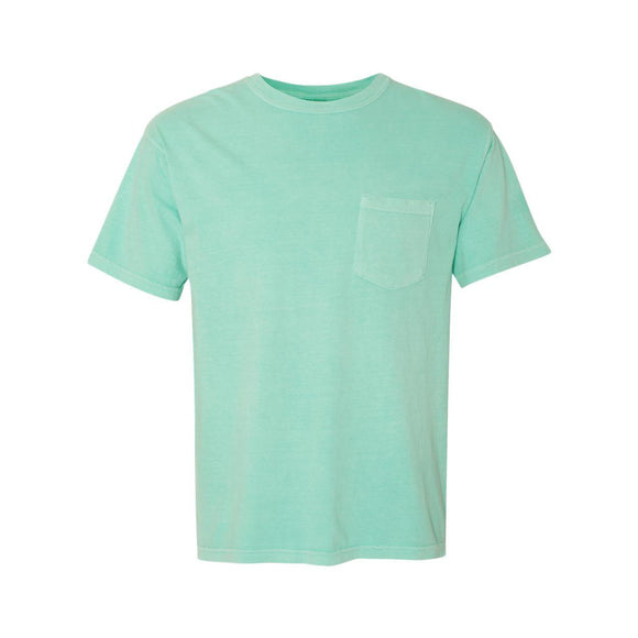 6030 Comfort Colors Garment-Dyed Heavyweight Pocket T-Shirt Chalky Mint