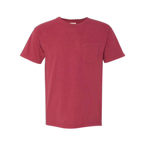 6030 Comfort Colors Garment-Dyed Heavyweight Pocket T-Shirt Chili