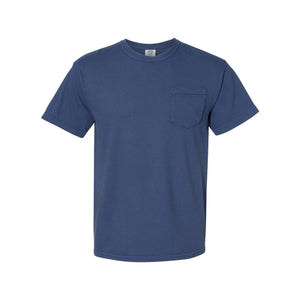 6030 Comfort Colors Garment-Dyed Heavyweight Pocket T-Shirt China Blue