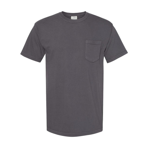 6030 Comfort Colors Garment-Dyed Heavyweight Pocket T-Shirt Graphite