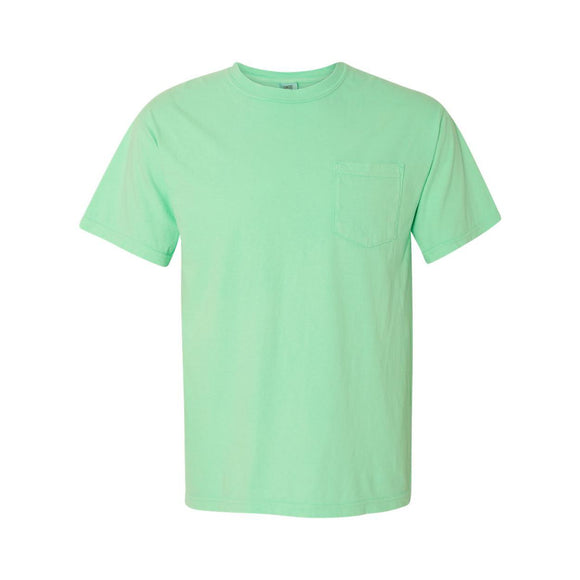 6030 Comfort Colors Garment-Dyed Heavyweight Pocket T-Shirt Island Reef