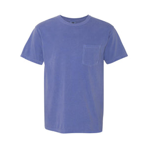 6030 Comfort Colors Garment-Dyed Heavyweight Pocket T-Shirt Periwinkle