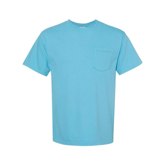 6030 Comfort Colors Garment-Dyed Heavyweight Pocket T-Shirt Sapphire