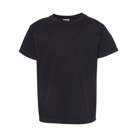 9018 Comfort Colors Garment-Dyed Youth Heavyweight T-Shirt Black